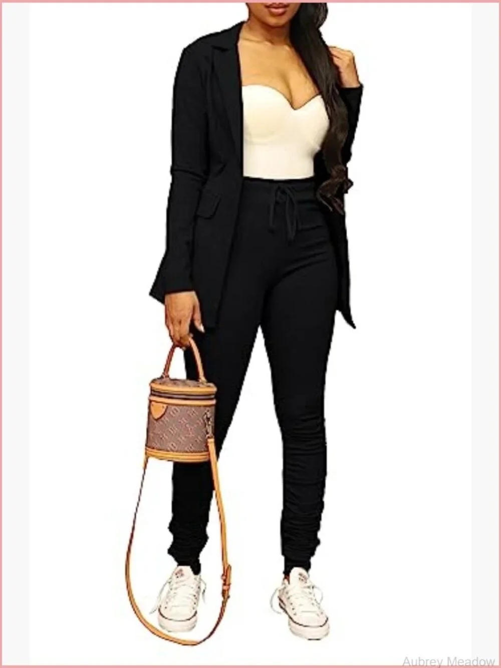Casual Blazer Open Front Long Sleeve Work Business Suit Jacket Lightweight